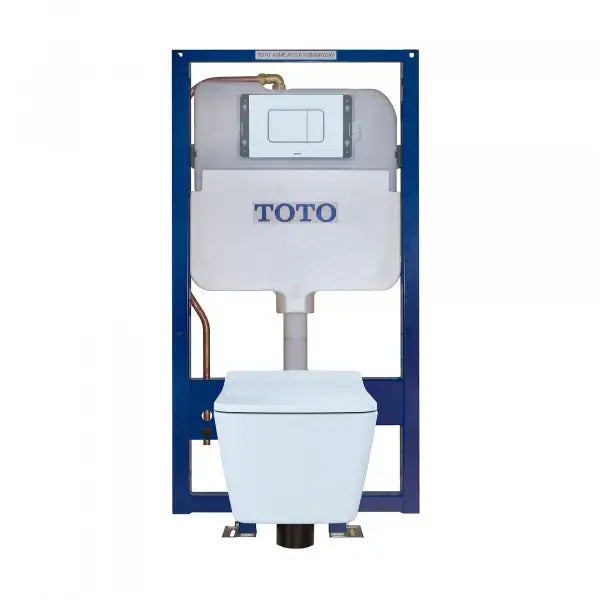 TOTO Dual Flush Rectangle Push Button Plate for Select DuoFit In-Wall Tank Unit, White Matte YT920#WH