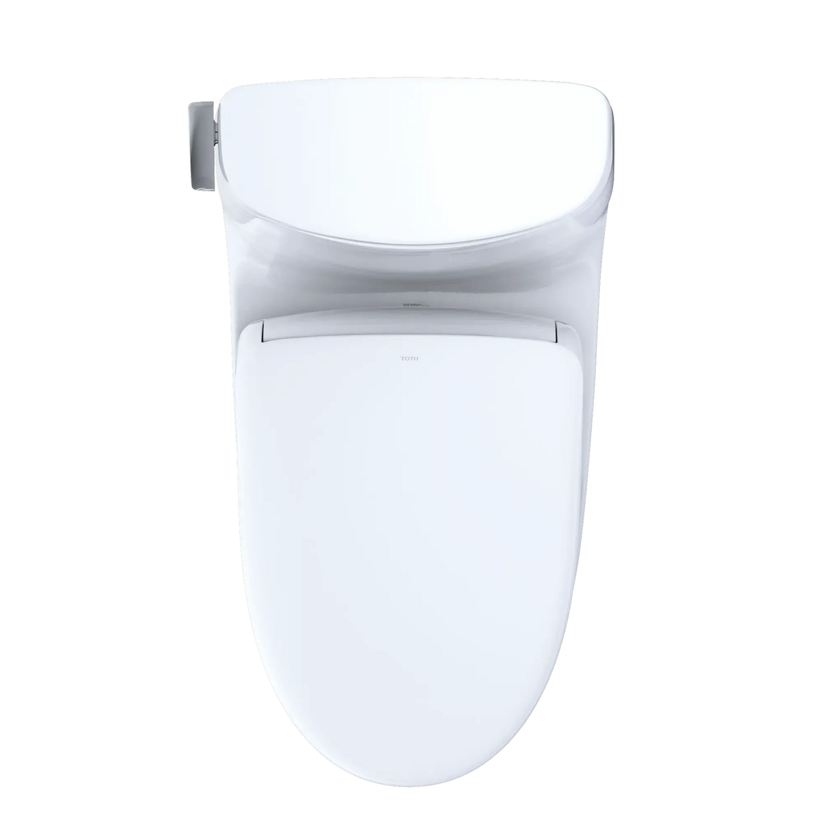 TOTO Carlyle II 1G One-Piece 1.0 GPF Universal Height Toilet and S7A Bidet Seat MW6144736CUFG#01 - EverFlow Bidets
