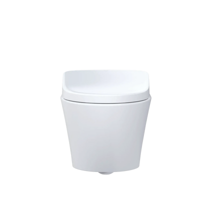 TOTO AP Wall-Hung Toilet with S7 Contemporary Bidet Seat and DuoFit In-Wall 0.9 and 1.28 GPF Dual-Flush Tank System, Matte Silver CWT4264726CMFG#MS - EverFlow Bidets
