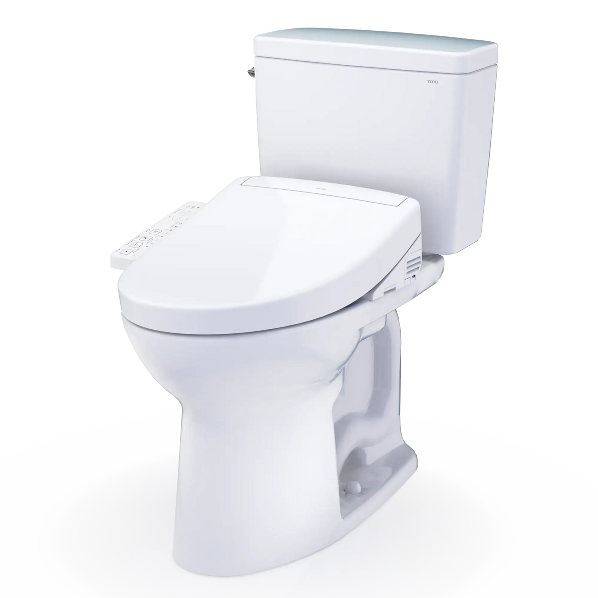 TOTO Drake Two-Piece 1.6 GPF Universal Height Toilet with S2 Bidet Seat