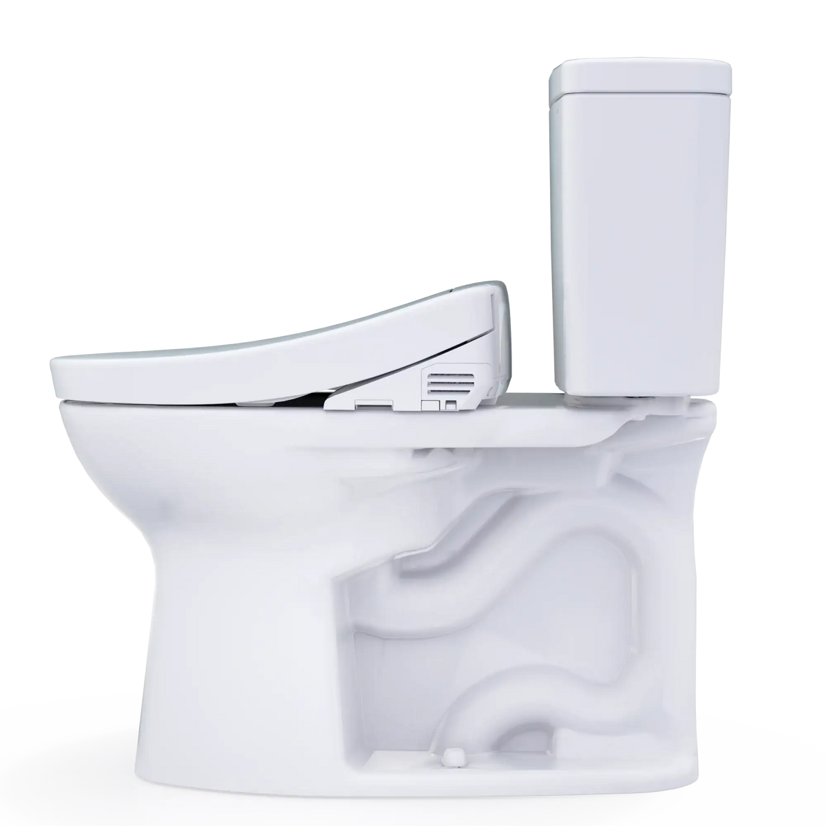 TOTO Drake 1.28 GPF Universal Height Toilet S2 Bidet Seat MW7763346CSG#01