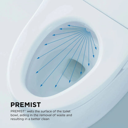 TOTO Carolina II One-Piece 1.28 GPF Universal Height Toilet and S7 Bidet Seat MW6444726CEFG#01 - EverFlow Bidets