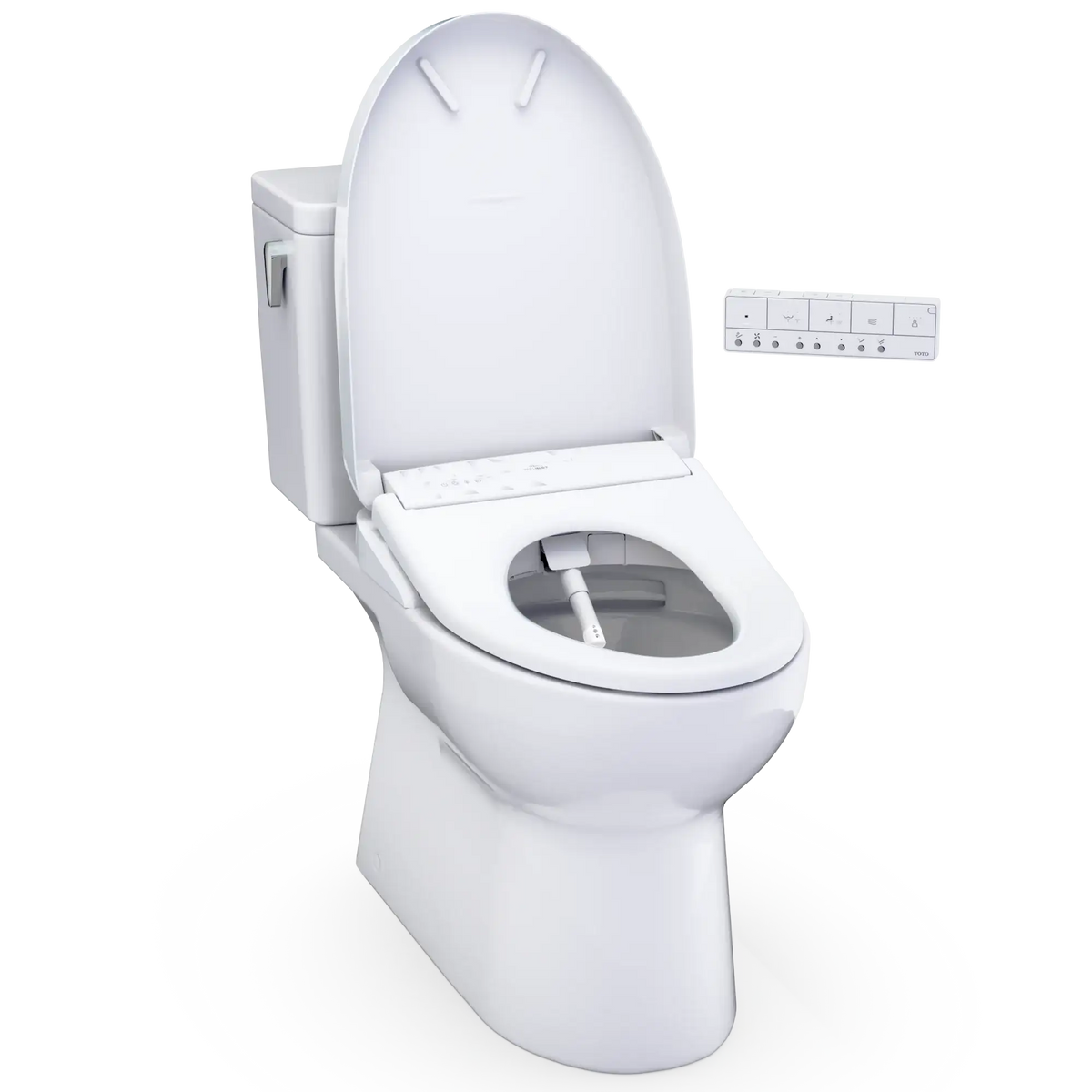 TOTO Glaston WASHLET+ S7A Two-Piece Elongated 1.28 GPF Universal Height Toilet MW4724736CEFG#01