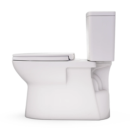TOTO Glaston Two-Piece Elongated 1.28 GPF WASHLET+ Ready Universal Height Toilet with CEFIONTECT MS472124CEFG#12