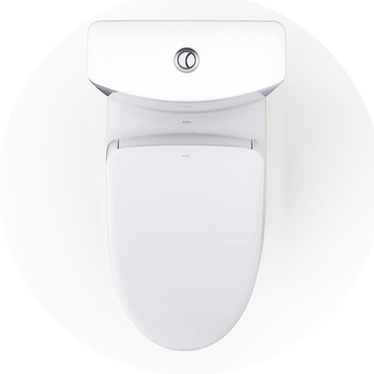 TOTO Aquia IV Two-Piece Dual Flush 1.28 and 0.9 GPF Standard Height Toilet and Contemporary S7A Bidet Seat MW4464736CEMGN#01 - EverFlow Bidets