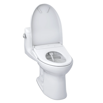 TOTO Supreme II One-Piece 1.28 GPF Universal Height Toilet and S7A Bidet Seat MW6344736CEFG#01