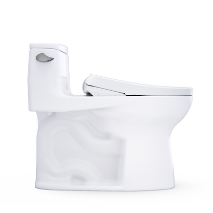 TOTO Ultramax WASHLET+ S7 One-Piece Elongated 1.28 GPF Universal Height Toilet with CEFIONTECT MW6184726CEFG#01