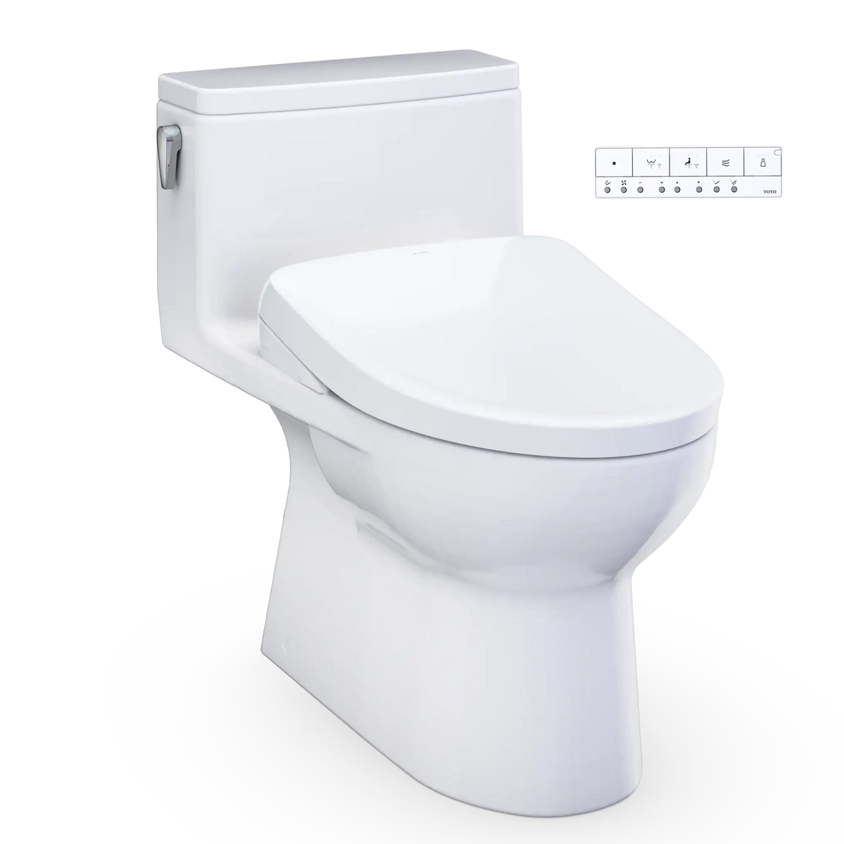 TOTO Redington 1G WASHLET+ S7 One-Piece Elongated 1.0 GPF Universal Height Toilet MW6724726CUFG#01