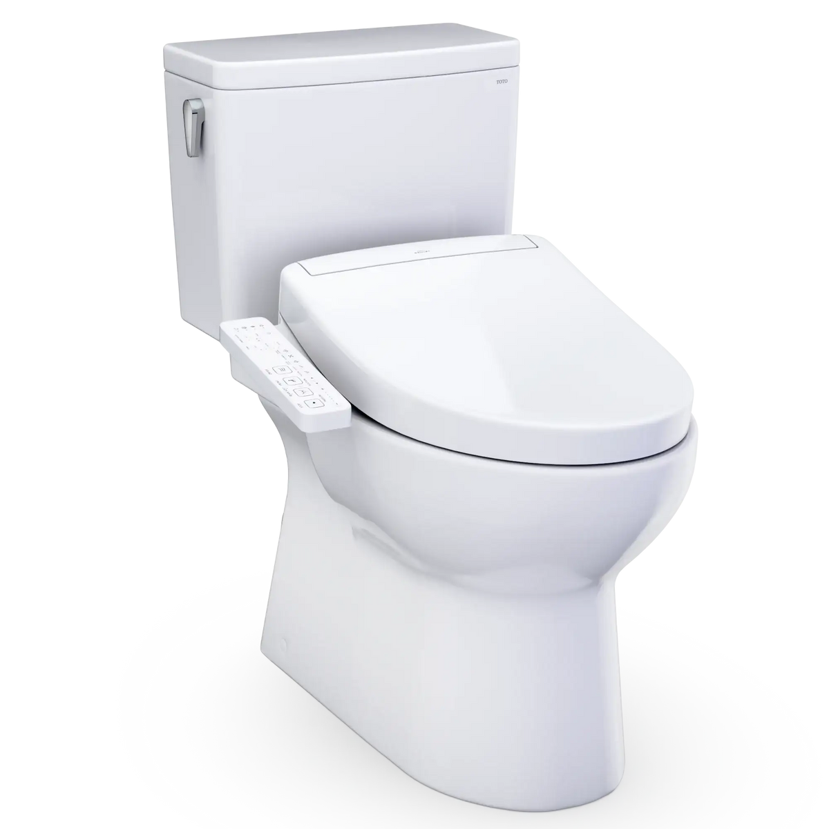 TOTO Glaston 1G WASHLET+ S2 Two-Piece Elongated 1.0 GPF Universal Height Toilet MW4723346CUFG#01