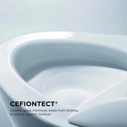 TOTO Aquia IV Two-Piece Dual Flush 1.28 and 0.9 GPF Standard Height Toilet and Contemporary S7A Bidet Seat MW4464736CEMGN#01 - EverFlow Bidets
