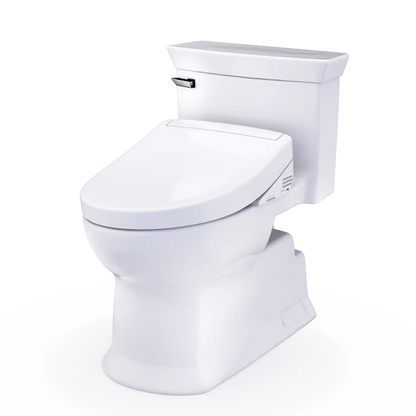 TOTO Soirée 1.28 GPF Universal Height Toilet with S5 Bidet Seat MW9643446CEFG#01