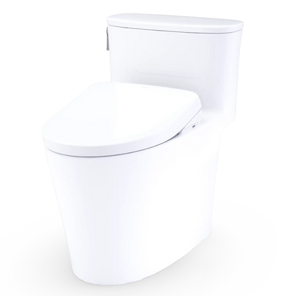 TOTO Aurora 1G WASHLET+ S7 One-Piece Elongated 1.0 GPF Universal Height Toilet MW6864726CUFG#01