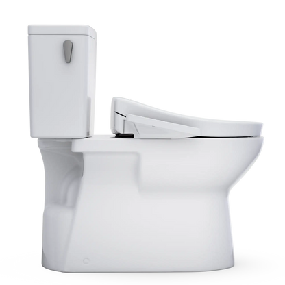 TOTO Glaston WASHLET+ S2 Two-Piece Elongated 1.28 GPF Universal Height Toilet MW4723346CEFG#01
